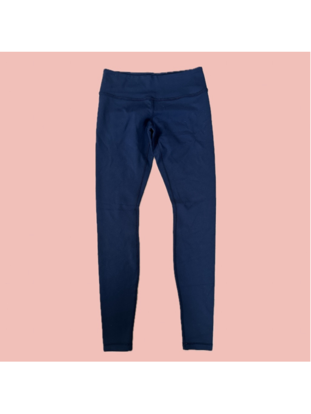 Lululemon Navy High Rise Leggings Size 6 30” Inseam Athletic Yoga Pants